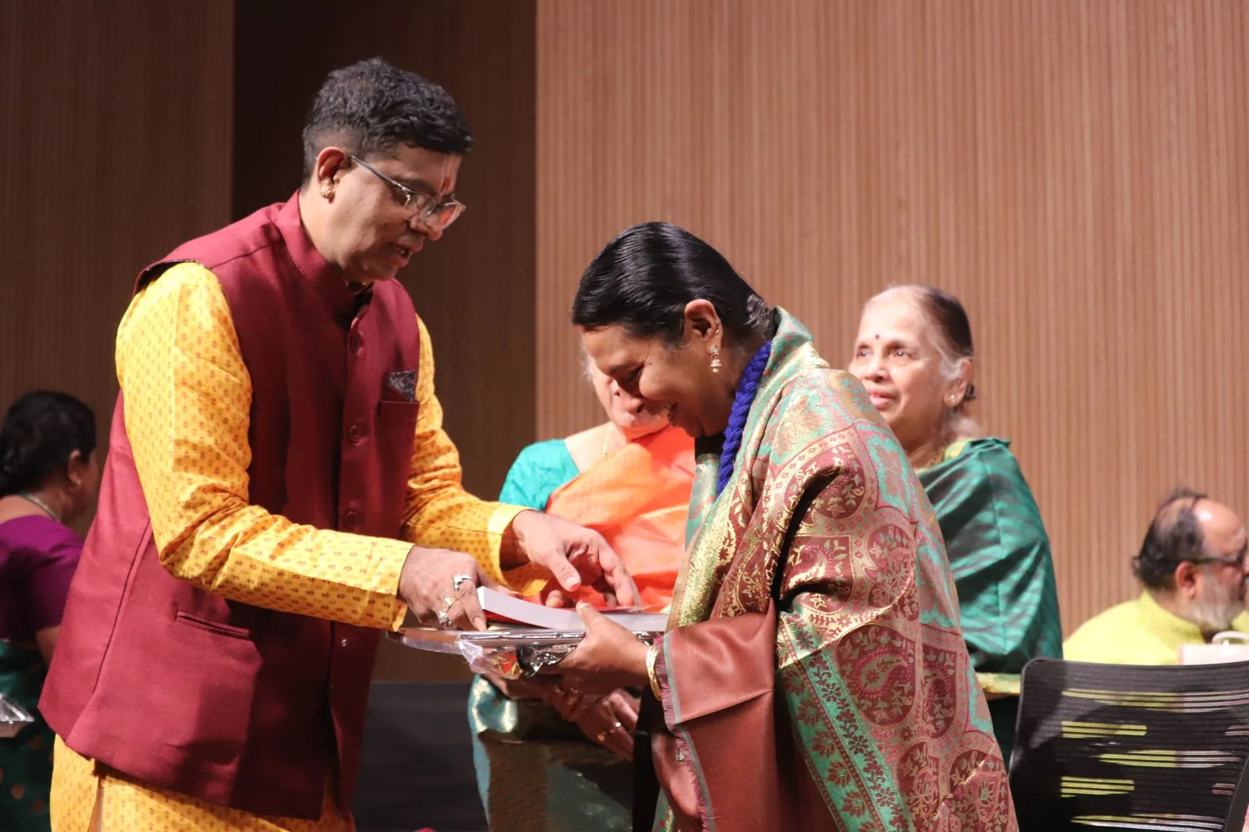 A ceremony or felicitation at VTP V
