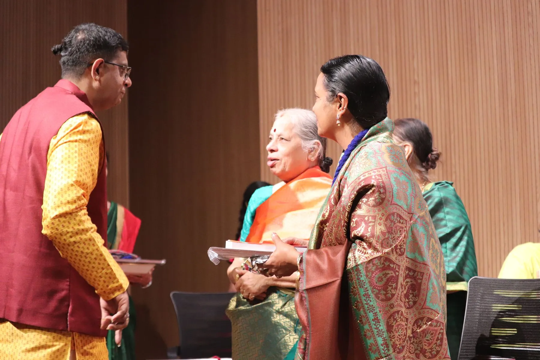 A ceremony or felicitation at VTP V