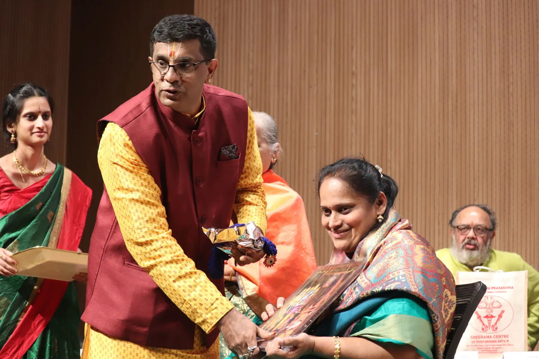 Felicitation, smiling