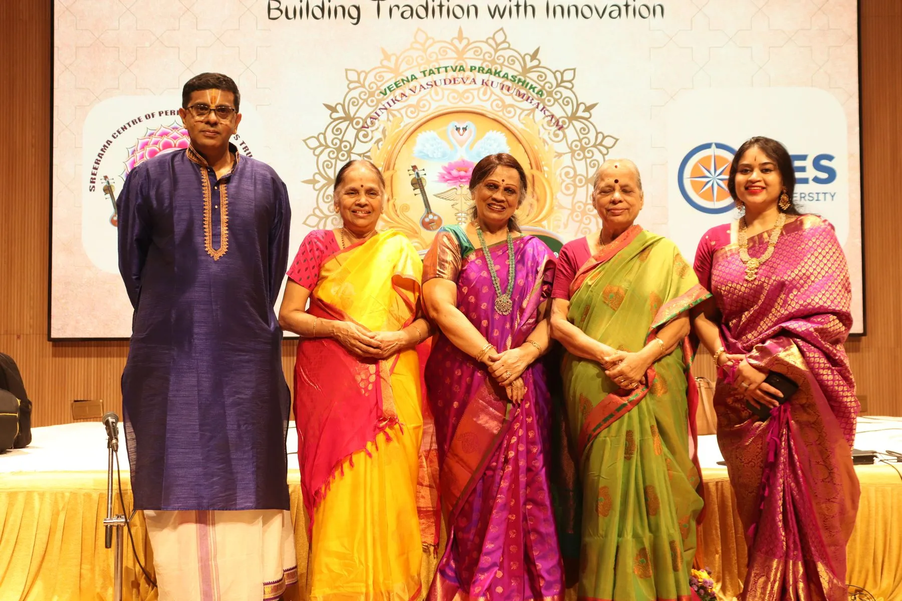 Group with backdrop