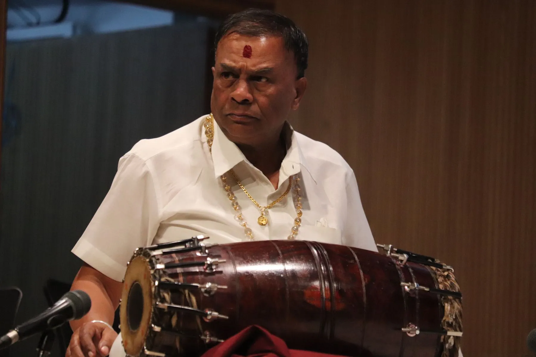 Senior mridangam artist