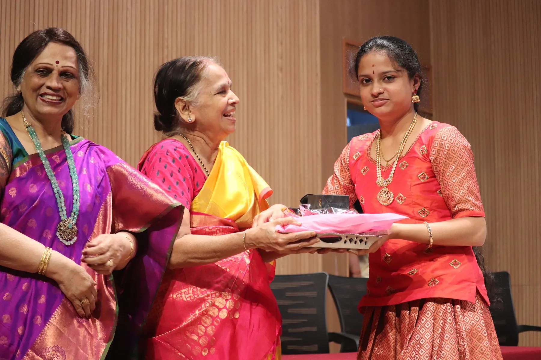A ceremony or felicitation at VTP V