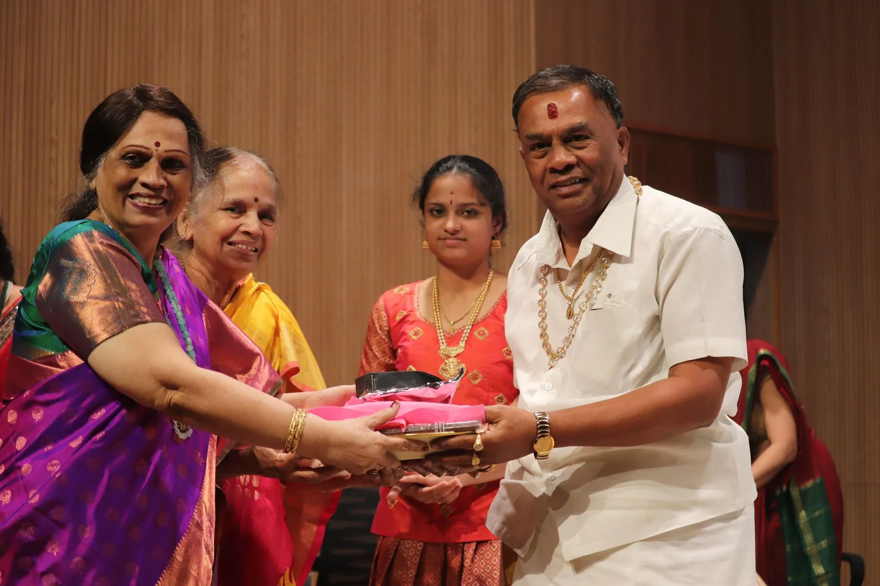 A ceremony or felicitation at VTP V