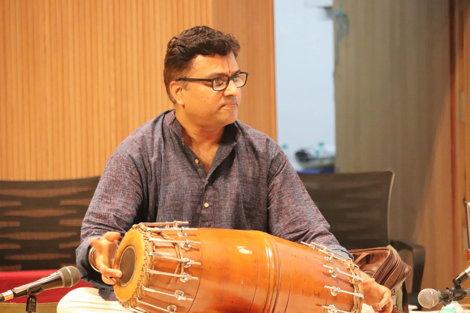 Mridangam artist