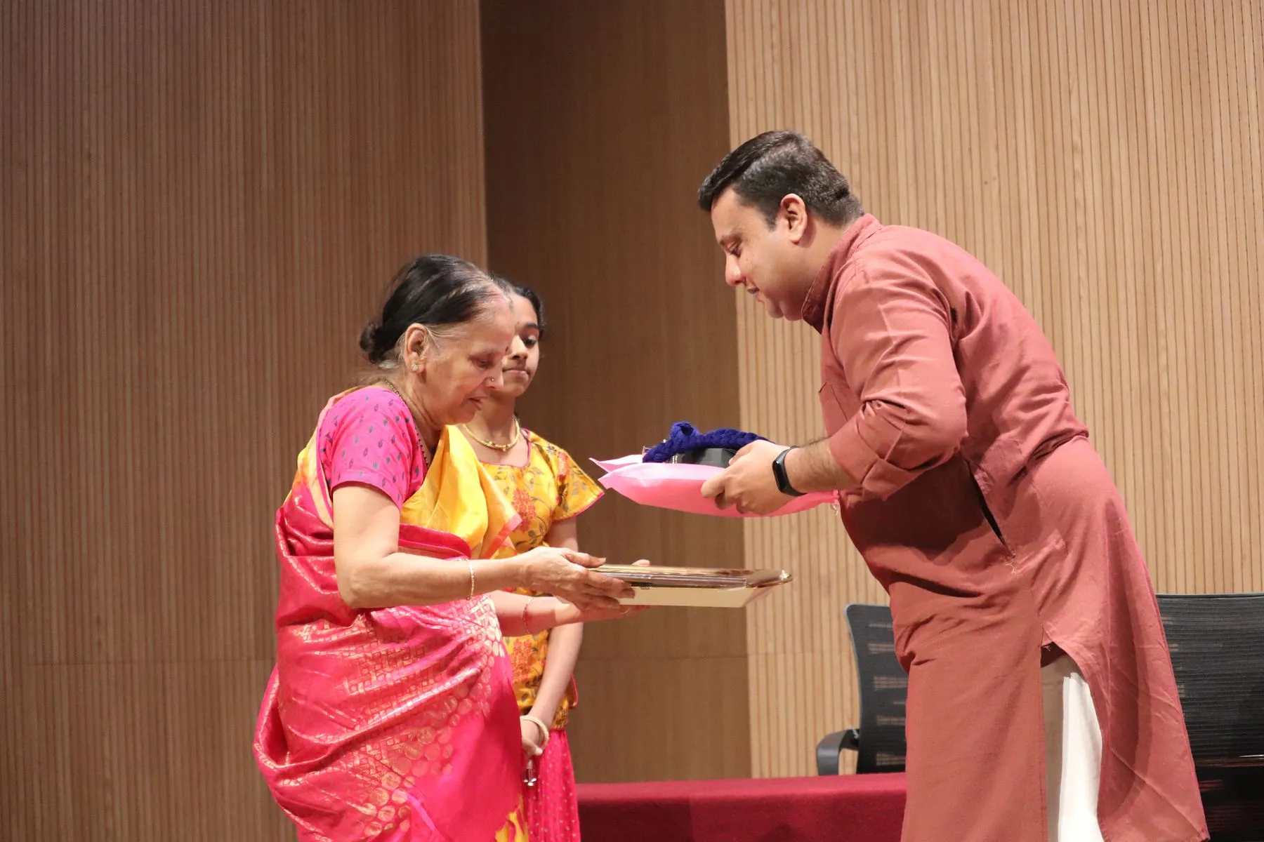 A ceremony or felicitation at VTP V
