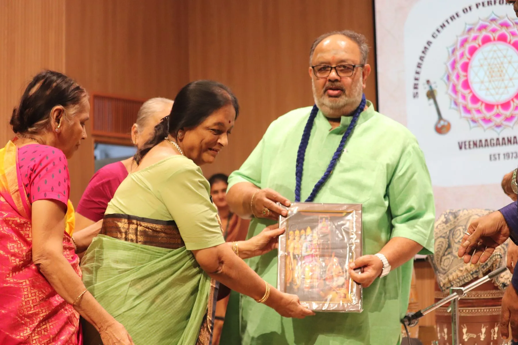 Felicitation smiling