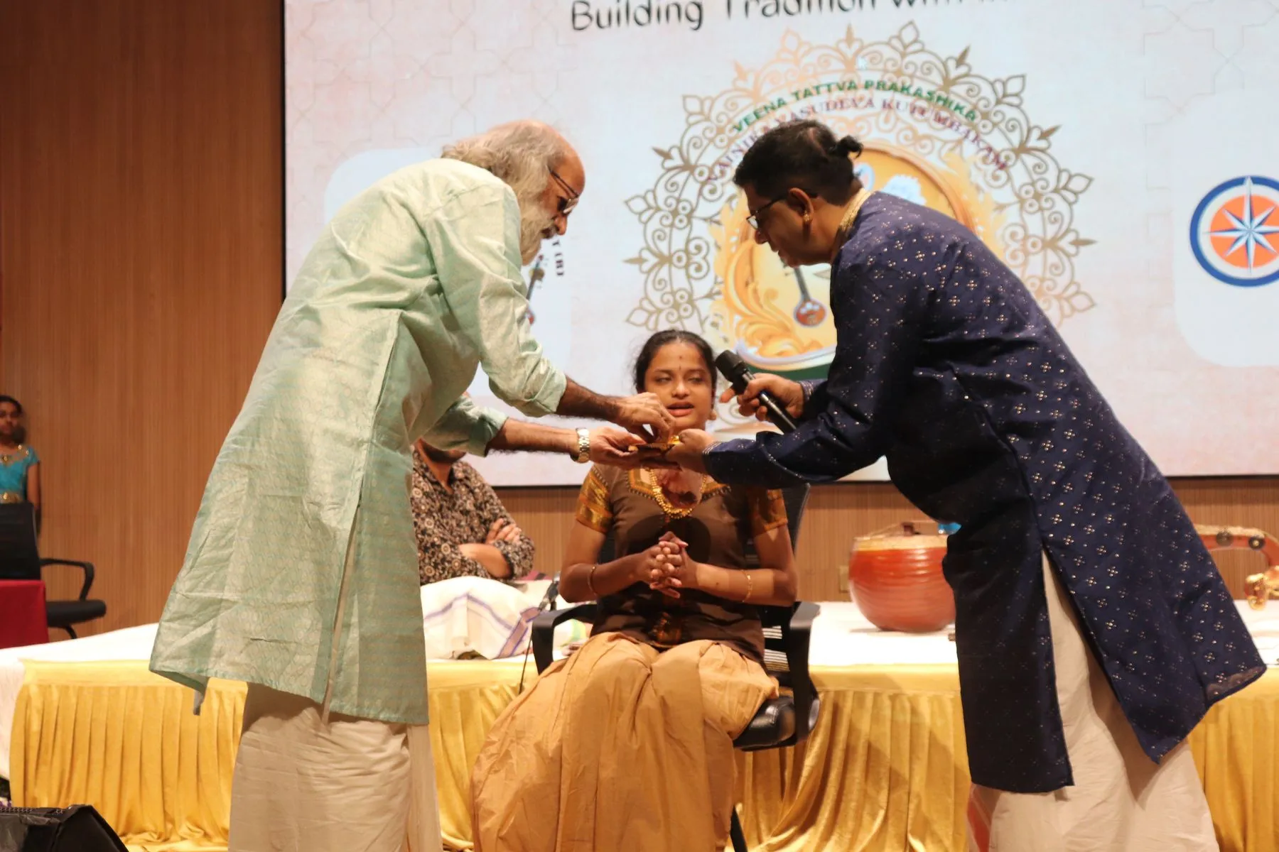 A ceremony or felicitation at VTP V