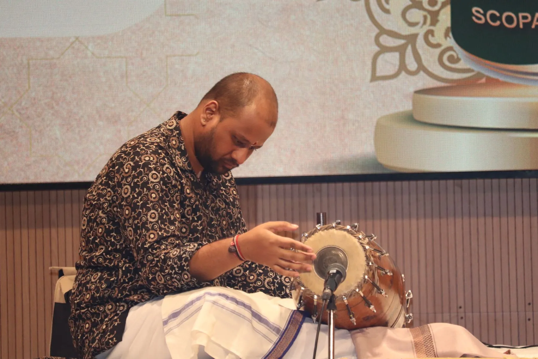 Mridangam artist