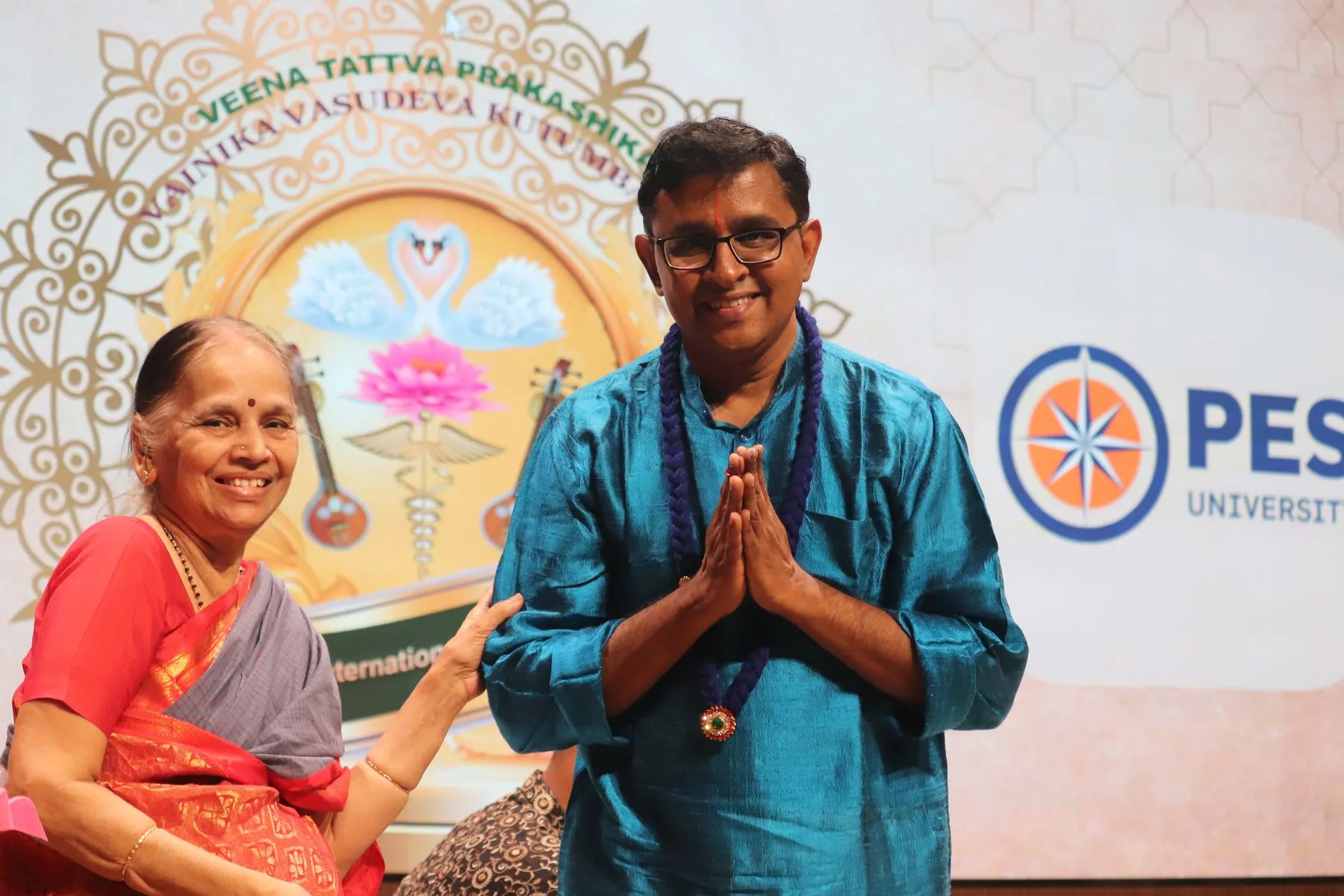 Namaste with honoree