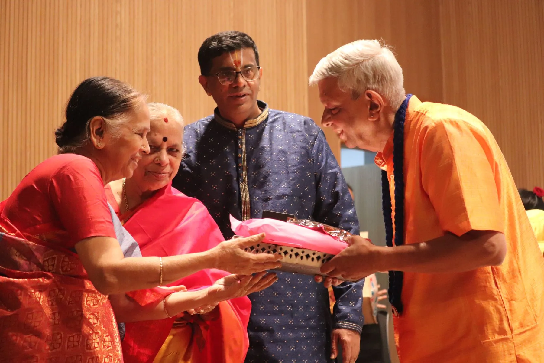 Felicitation with namaste