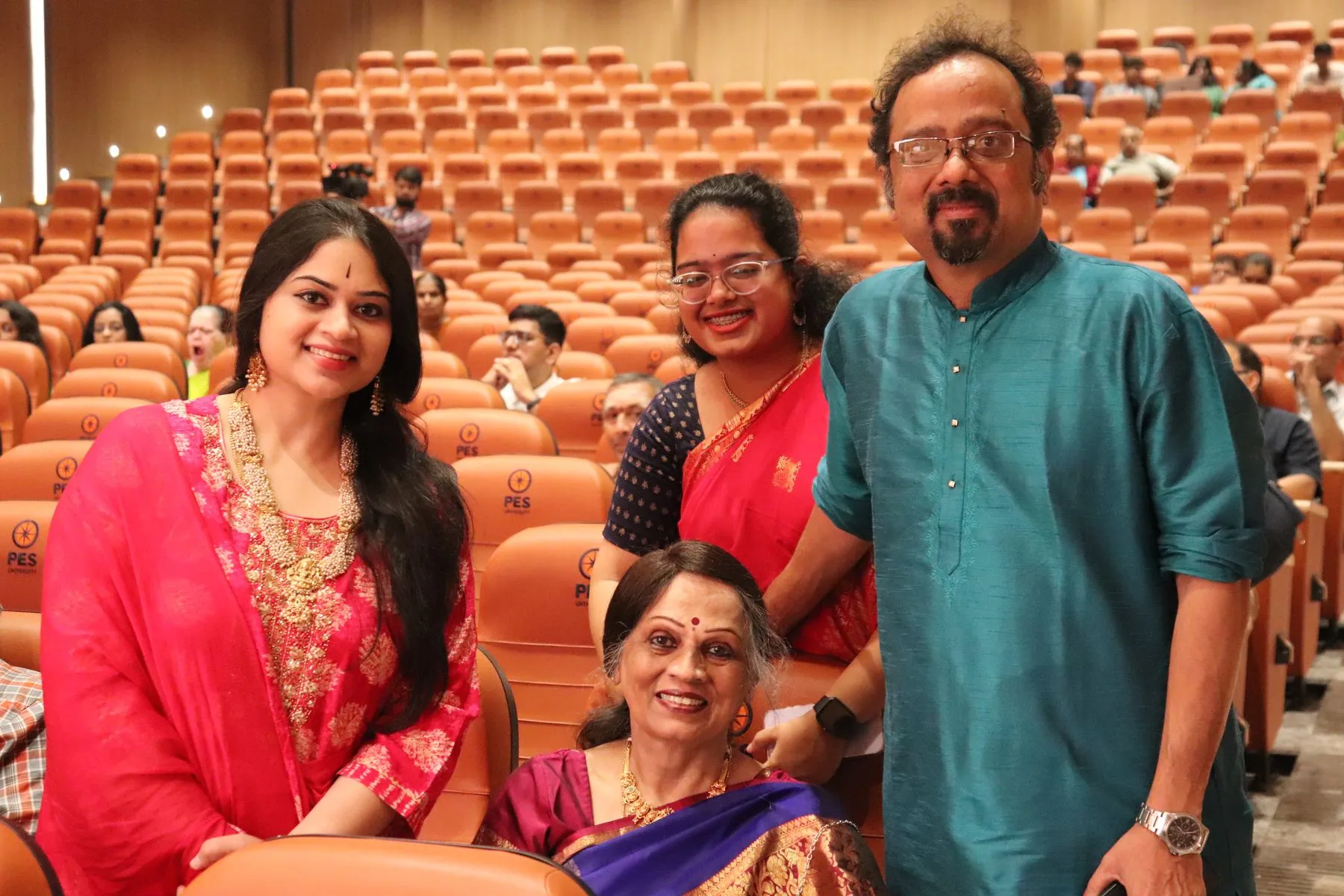 Family in audience
